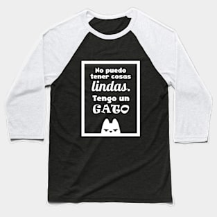 Fun cat quote in spanish Baseball T-Shirt